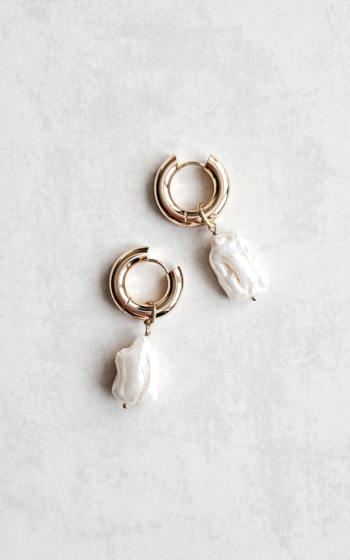 Auskarai su natūraliais keshi perlais - Image 2