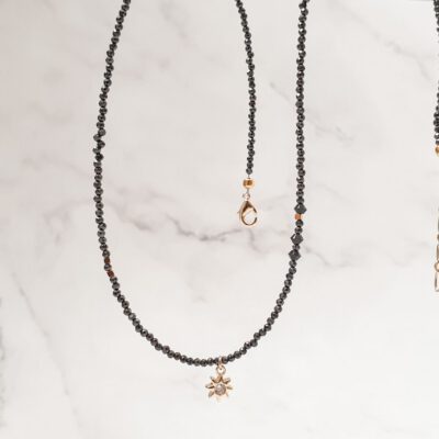 Cirkonio vėrinys su pakabuku